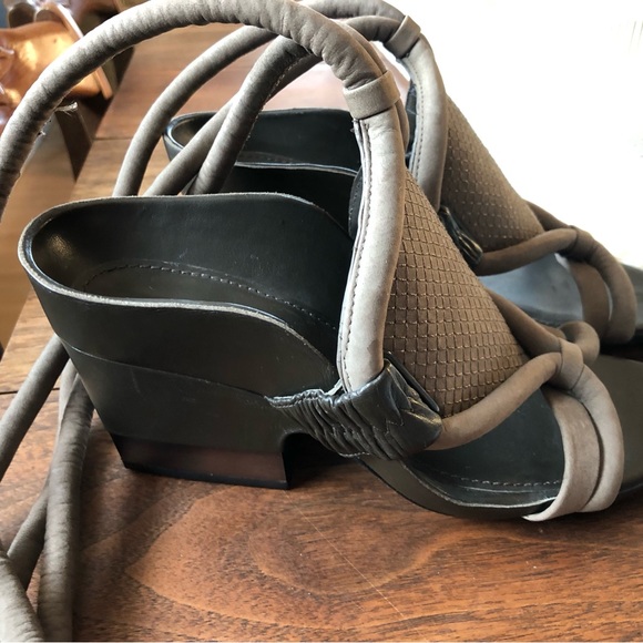 Phillip Lim 3.1 Marquise mid heel leather sandal in clay - Picture 2 of 4